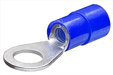 Kabelschuh, Ringform isoliert 1,5 - 2,5 mm², für 6mm Schrauben, blau