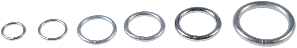 Ring, galvanisch verzinkt,  60 mm, 12mm stark