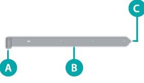 Ladenband Ø 16mm 1200x45mm gelb verz.