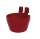 Trinkbecher und Futternapf aus Kunststoff, 300ml, rot