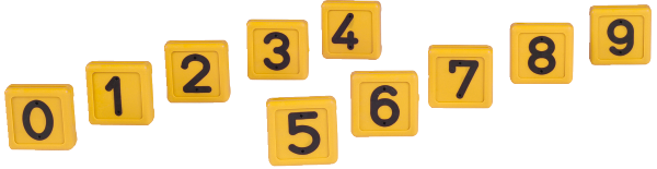 Blocknummern für Halsmarkierungsbänder, Ziffer 1, 10Stk.