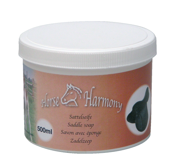 Sattelseife Horse Harmony mit Schwamm, 500ml Inhalt