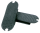 Steigbügeleinlage aus Gummi 12cm, schwarz
