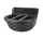 Fohlen-Futterkrippe, komplett, 8,5 Liter, schwarz