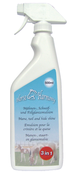 Mähnen- Schweif- und Fellglanzemulsion Horse Harmony, 500ml Inhalt