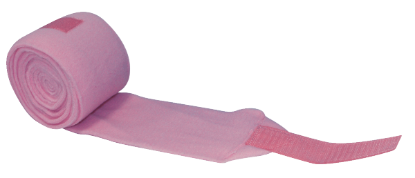 Fleece-Bandagen, ca. 10cm x 3.5m, rosa (4 Stk.)