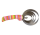 Federstriegel im Regenbogen-Design, 23cm