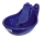 Halfter mit buntem Fleece, 3-fach verstellbar, Vollblut, blau